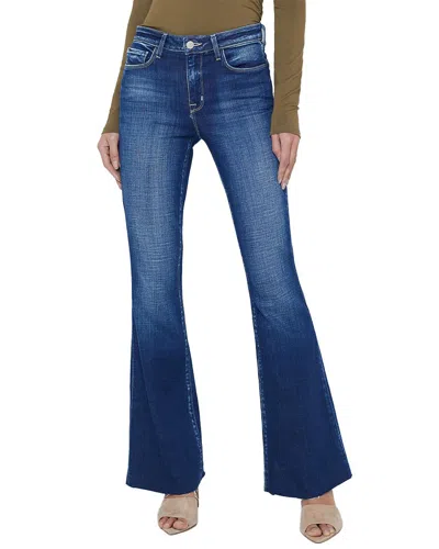 L Agence L'agence Sera High-rise Sneaker Flare Jean In Blue