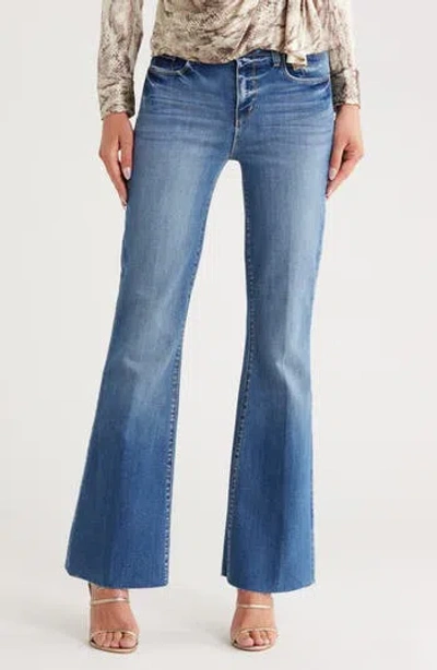 L Agence L'agence Sera High Waist Flare Jeans In Blue