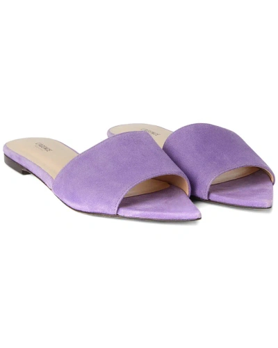 L Agence L'agence Serena Suede & Leather Sandal In Purple
