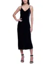 L Agence L'agence Seridie Midi Silk-blend Slip Dress In Black