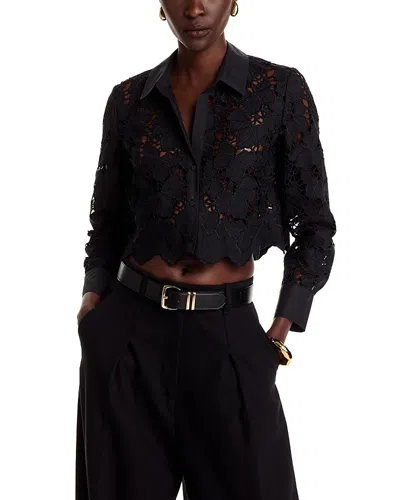 L Agence L'agence Seychelle Lace Button Front Shirt