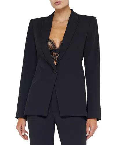 L AGENCE L'AGENCE SHEILA STRUCTURED SILK-BLEND BLAZER