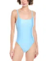 L Agence L'agence Shimmer One-piece In Blue