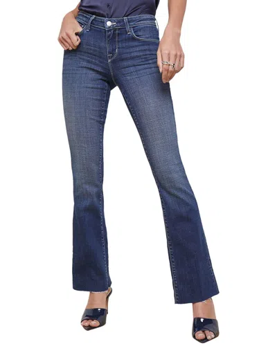 L Agence L'agence Sneeki Low-rise Sneaker Straight Jean In Blue