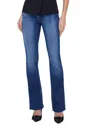 L Agence L'agence Sneeki Low-rise Sneaker Straight Jean In Blue