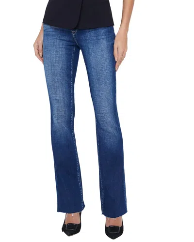 L Agence L'agence Sneeki Low-rise Sneaker Straight Jean In Blue