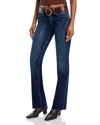 L Agence L'agence Sneeki Low Rise Sneaker Straight Jeans In Columbia In Blue