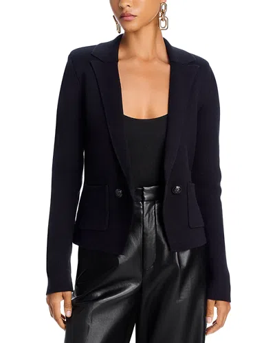 L Agence L'agence Sofia Knit Blazer In Black