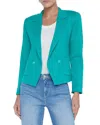 L'agence Sofia Knit Blazer In Bright Seafoam In Blue