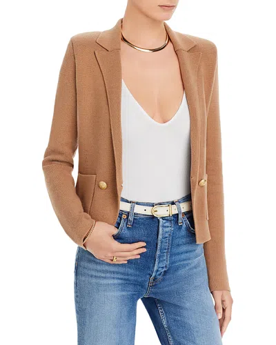 L Agence L'agence Sofia Knit Blazer In Ginger Snap