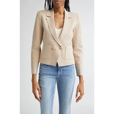 L Agence L'agence Sofia Metallic Knit Blazer