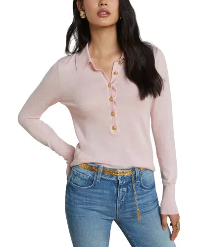 L AGENCE L'AGENCE STERLING COLLARED SILK-BLEND SWEATER