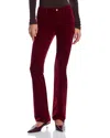 L'agence Stevie Velvet High Rise Straight Jeans In Dark Syrah In Dark Syrah