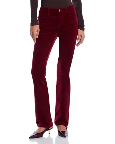 L Agence L'agence Stevie Velvet High Rise Straight Jeans In Dark Syrah