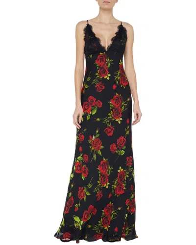 L Agence L'agence Susanna Lace Silk Slip Dress