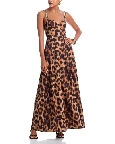 L'AGENCE L'AGENCE SUTTON BEADED STRAP MAXI DRESS