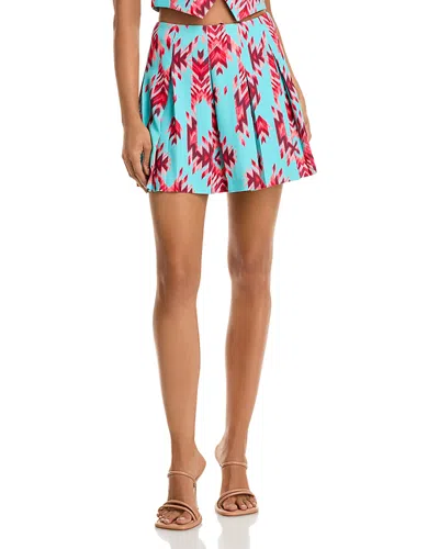 L Agence L'agence Tania Pleated Mini Skirt