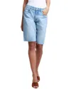 L Agence Elise Denim Bermuda Short