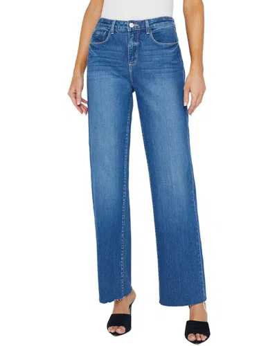 L Agence L'agence Tiana High-rise Wide Leg Jean In Blue