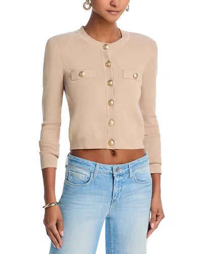 L AGENCE L'AGENCE TOULOUSE CREWNECK CARDIGAN