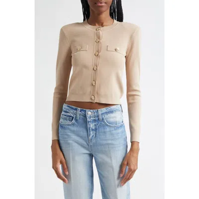 L AGENCE L'AGENCE TOULOUSE CREWNECK CARDIGAN
