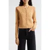 L Agence Toulouse Cardigan In Soft Camel