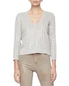 L Agence L'agence Trinity Sequin V-neck Pullover