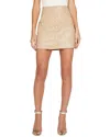 L Agence L'agence Truman Snap Faux Leather Miniskirt In Chanterelle