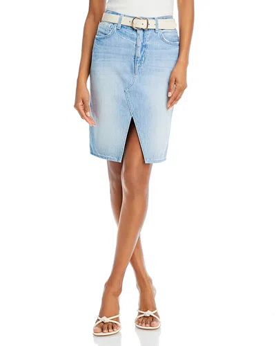 L AGENCE L'AGENCE TYLEE DENIM PENCIL SKIRT