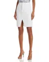L Agence Tylee Knee Length Skirt In Blanc In Blanc