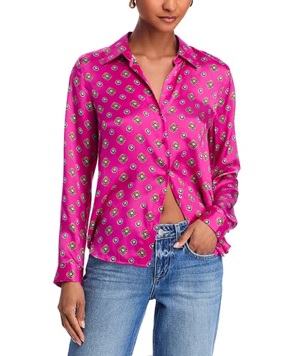 L Agence L'agence Tyler Long Sleeve Silk Blouse