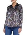 L Agence Tyler Multi Vintage Jewel Silk Blouse In Multi