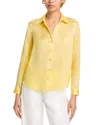 L Agence Tyler Long-sleeve Blouse In Pale Yellow