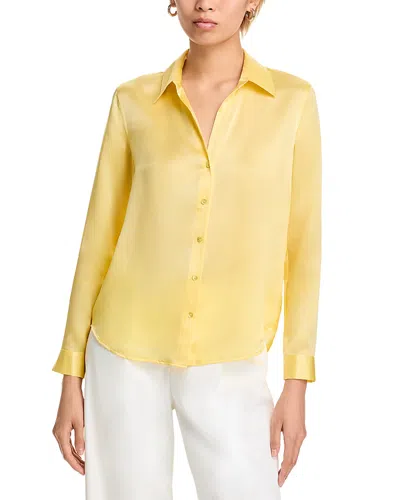 L AGENCE L'AGENCE TYLER SILK BUTTON FRONT BLOUSE