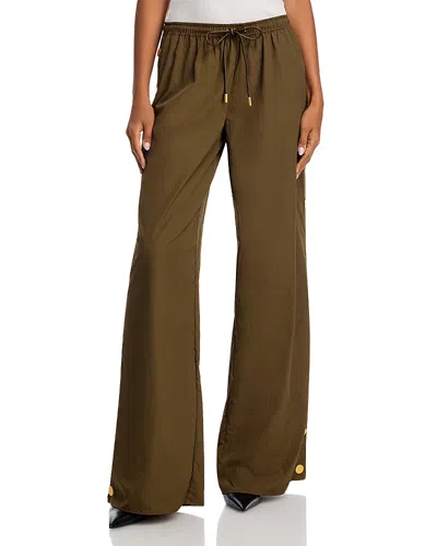 L Agence L'agence Valkyrie Snap Side Pants In Green