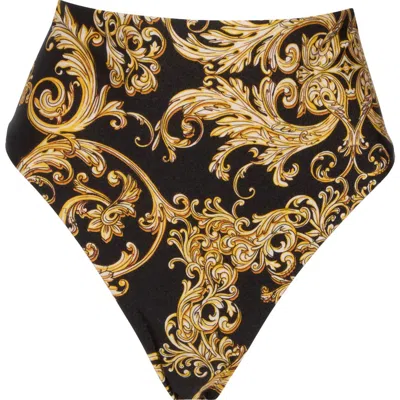 L Agence L'agence Vanessa Baroque High Waist Bikini Bottoms