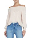 L Agence Vest Cable-knit Off-the-shoulder Sweater