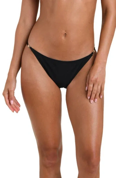 L Agence L'agence Violet Bikini Bottoms In Black