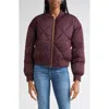 L Agence L'agence Violeta Reversible Bomber Jacket In Purple