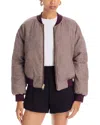 L Agence L'agence Violeta Reversible Puffer Jacket In Purple