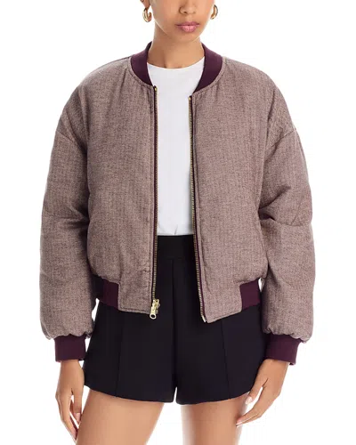 L Agence L'agence Violeta Reversible Puffer Jacket In Purple