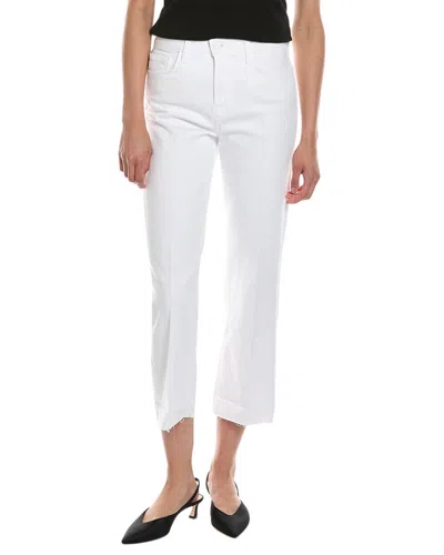 L Agence L'agence Wanda High-rise Bran Crop Wide Leg Jean In White