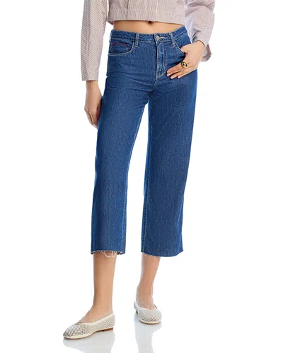 L Agence L'agence Wanda High Rise Cropped Straight Jeans In Spokane