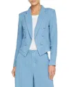 L'agence Wayne Crop Double Breast Linen Jacket