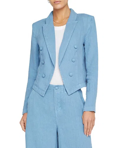 L'AGENCE L'AGENCE WAYNE CROP DOUBLE BREAST LINEN JACKET