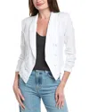 L Agence L'agence Wayne Crop Double-breasted Linen Jacket
