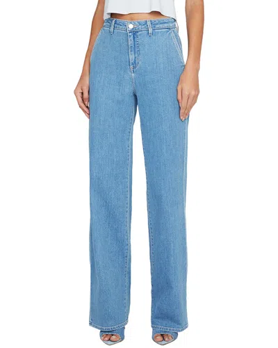 L Agence L'agence Weston High-rise Wide Leg Trouser In Blue