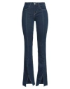 L Agence L'agence Woman Jeans Blue Size 26 Cotton, Polyester, Elastane In Blue