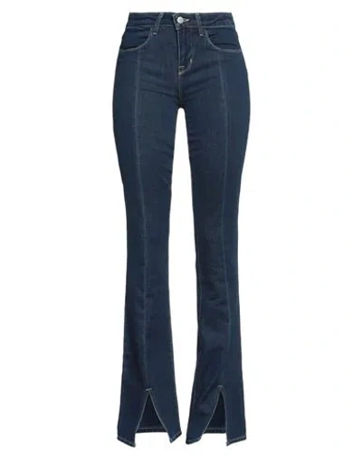 L Agence L'agence Woman Jeans Blue Size 26 Cotton, Polyester, Elastane
