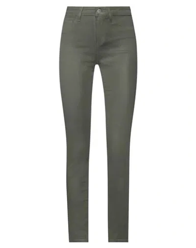 L Agence L'agence Woman Jeans Military Green Size 27 Cotton, Elastane